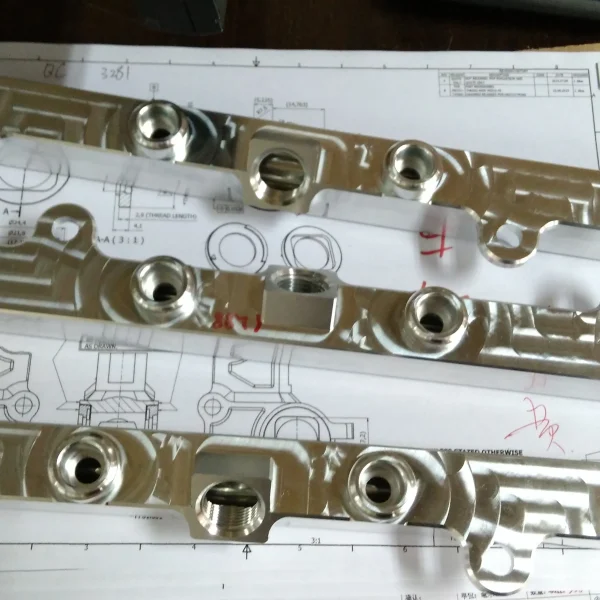 Precision-CNC-Machining-parts-Fuel-Rail-in-Process