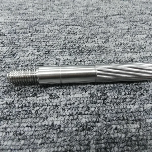 Precision-Stainless-Shaft-with-Straight-Knurling